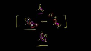 Resonance structure  Resonance and acidbase chemistry  Organic chemistry  Khan Academy [upl. by Analem177]