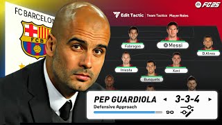 MASTERING PEP GUARDIOLAS BARCELONA 2012 TACTICS IN FC 25 [upl. by Syst]