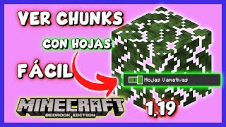 3 métodos muy FÁCILES🚀 de como VER CHUNKS en minecraft bedrock 119 WINDOWS PE XBOX PS3 SWICTH [upl. by Aehtrod414]