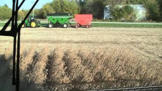 John Deere 9500 Combine In Cab View on 1062011 [upl. by Marcin]