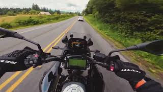 BMW F750GS playing with Subaru BRZ Part 2  Washington 4K [upl. by Nae281]