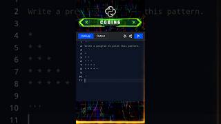 Python program to print pattern python coding algorithm [upl. by Tichonn]