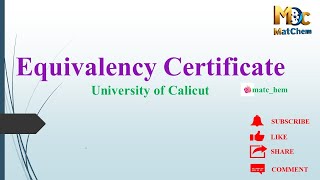 Equivalency Certificate tnteu BEd calicutuniversity LBSSET ktet [upl. by Aleris800]