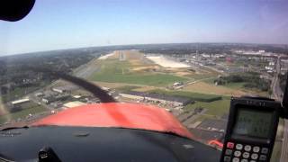 VFR approach and landing at Charleroi EBCI [upl. by Berry]