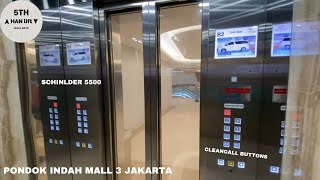 Schindler 5500 MRL Elevators  Pondok Indah Mall 3  South Jakarta Pondok Indah  West [upl. by Henghold]