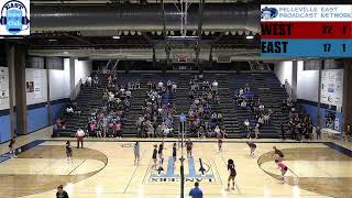 Belleville East High School vs Belleville West High School Girls Volleyball [upl. by Ericka]