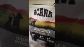 kittu food ACANA Adult Small Breed Recipe 🐶 shihtzu petlover doglover [upl. by Eehtomit]