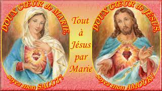 F1306 À JÉSUS par MARIE 786Musique pour aider à la récitation du Chapelet [upl. by Iggem]