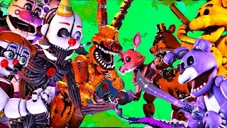 Ultimate FNAF FIGHT Animation Five Nights at Freddys VS SISTER LOCATION [upl. by Elyod63]