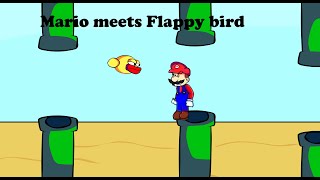 Mario Meets Flappy Bird FNF Mod Gameplay [upl. by Lesiram]