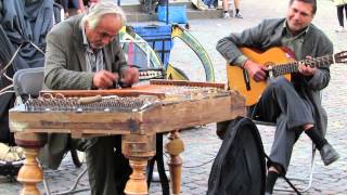 Hungarian gypsy Street MusiciansCimbalom  Copenhagen August 2014 Part 1 [upl. by Fitting]