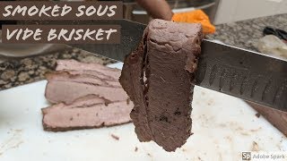 First Smoked Sous Vide Brisket Smoked on the Primo Oval Xl and Sous Vide with Joule [upl. by Eustazio]