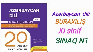 Azərbaycan diliDİM 20 sınaqBuraxılış 11ci sinifSINAQ N1 [upl. by Herbst277]