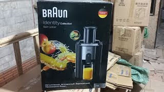 Braun J500 high quality heavy duty commercial juicer machine in pakistan full review and unboxing [upl. by Popele163]