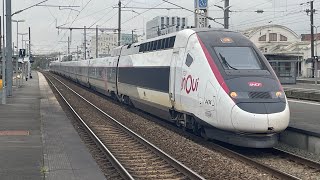 TGV inOui 7330  Dunkerque  ParisNord en gare SNCF de Lens [upl. by Suivatra]