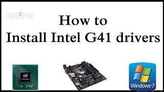 How to install Intel G41 drivers Intel motherboard chipset driver windows 10 intel g41 express [upl. by Luanne]