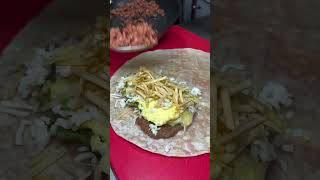 Loaded Breakfast Burrito 🤤🌯🍳🧀 burrito burritos egg cheese chorizos asmr [upl. by Gladine]