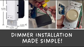 How to Install Dimmer Switch for Lights DIY [upl. by Elleinwad]