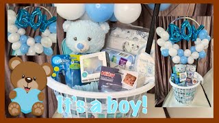 DIY Baby Shower Gift Basket🧸💙 [upl. by Teragramyram]