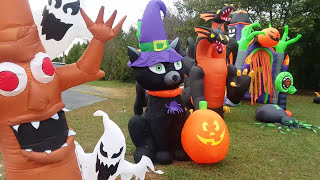 My 2017 Halloween inflatables display  daytime  part 1 [upl. by Ravi]