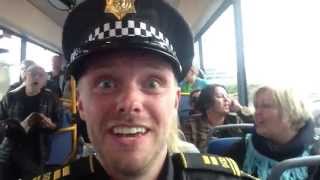 Icelandic police officer on a fun bus ride  Watch to the end [upl. by Yruama669]