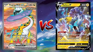 Pokemon TCG Live Raging Bolt EX Ogerpon EX VS Raikou V Miraidon EX [upl. by Nyltac]