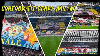 Coreografie derby InterMilan 51 16092023 [upl. by Eatnhoj]