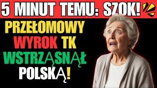 SZOK 5 MINUT TEMU PRZEŁOMOWY WYROK TK WSTRZĄSNĄŁ POLSKĄ [upl. by Earej]