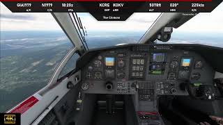 4K Res  MSFS  Pilatus PC 12  Initial Approach and Landing  Winchester VA KBGF [upl. by Ing]