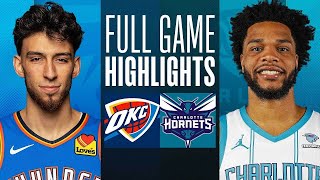 Charlotte Hornets vs OKC Thunder Full Game Highlights  Apr 7  NBA Regular Season 2024 [upl. by Allin]