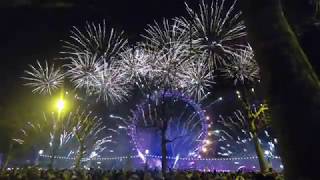 London NYE Fireworks GoPro Hero6 [upl. by Risteau]