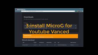 Install YouTube Vanced with MicroG on Android Phone [upl. by Ingrim]