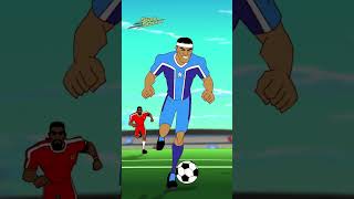 Shakes is in goal can he save the shot 🤯⚽ supastrikas football [upl. by Suoiradal]