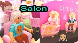 Hair Style Salon  Spa  Roblox Cookie Swirl C Game Play Video [upl. by Ebaj]