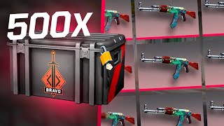 SO MANY FIRE SERPENTS 500x Bravo Case Opening [upl. by Johannah305]