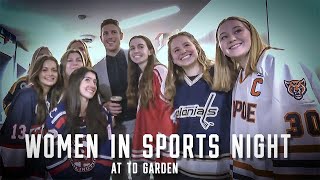 Bruins Celebrate quotWomen In Sports Nightquot At TD Garden [upl. by Mulloy]