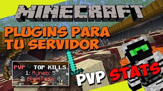 PLUGINS para tu SERVIDOR de Minecraft  PVP STATS Estadisticas y Tops de PVP [upl. by Nesilla]