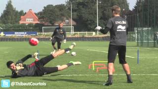 Thibaut Courtois  training Red Devils [upl. by Pasia27]