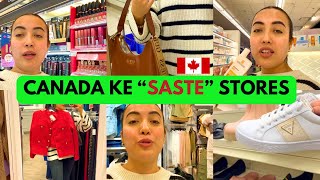 Canada ke saste stores Best deals on these stores  Shopping Vlog [upl. by Haras27]