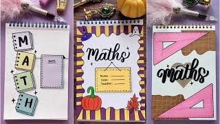 5 Creative Math Notebook Designs to Inspire You 📐📘  DIY Notebook Cover  NhuanDaoCalligraphy [upl. by Kapoor]