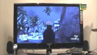 HDTV Gaming  Play Crysis on Your HDTV via 11n Wireless [upl. by Urian]