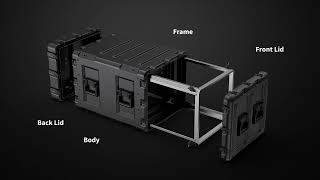 Pelican Hardigg SUPERV Product Animation for Custom Case Group [upl. by Aspia534]