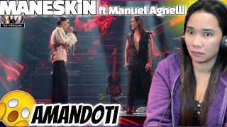 FIRST TIME WATCHING AMANDOTI ft MANUEL AGNELLI MANESKIN REACTION [upl. by Aliza107]