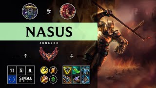 Nasus Jungle vs Zyra  EUW Grandmaster Patch 1413 [upl. by Gonick]