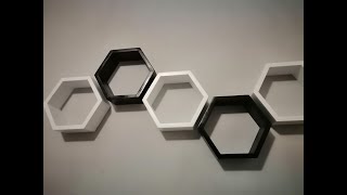 Repisas hexagonales de melamina [upl. by Nnylrefinnej]