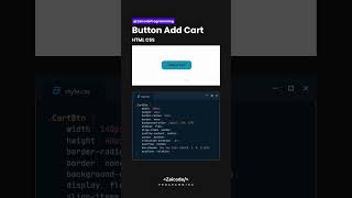 add cart button html css coding zaicode frontend programming button cssanimation hover [upl. by Oirevlis]