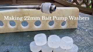 22mm lugworm bait pump washers Made From Silicone and Water [upl. by Dickman872]