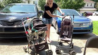 Review of the Baby Trend Snap N Go Universal Stroller Frame vs Summer Infant 3D Umbrella Stroller [upl. by Brigid]