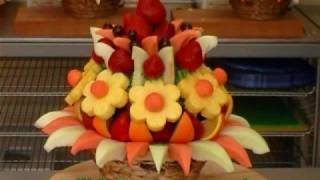 Edible Fruit Bouquets and Arrangements With or without chocolate [upl. by Parcel]