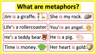 What are metaphors 🤔  Metaphors in English  Learn with examples [upl. by Pauiie]